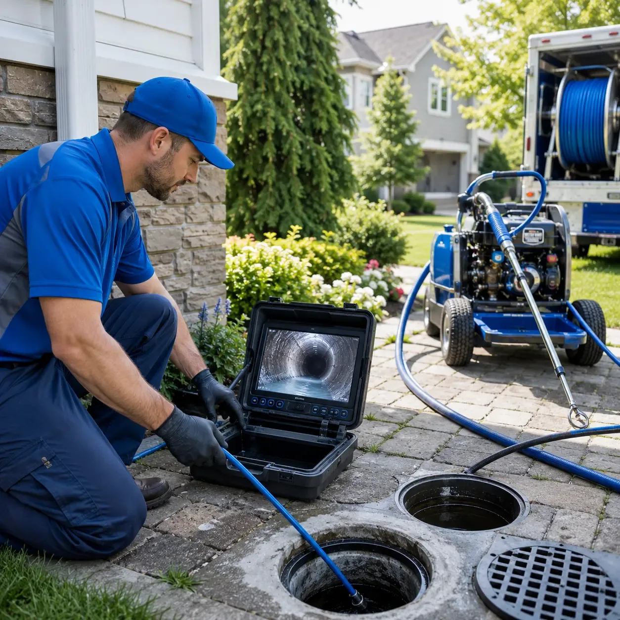 Outdoor drain cleaning professionals serving Rivervale, AR