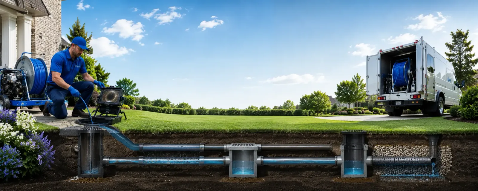 Outdoor drain cleaning information for Rivervale, AR